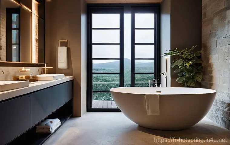온천과 숙면 - **Prompt:** A serene, picturesque natural hot spring nestled in a lush European landscape, reminisce...