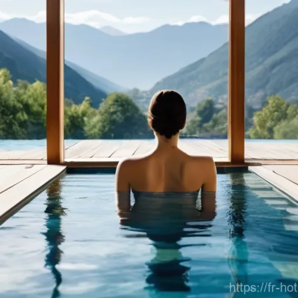 온천과 힐링의 비결 - **Prompt 1: Modern Serenity at a Thermal Spa**
"A wide-angle shot of a luxurious, contemporary t...
