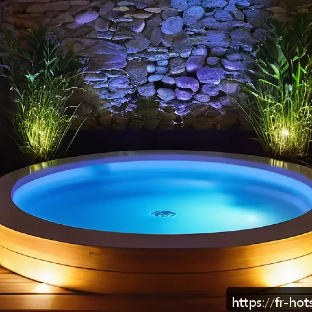 온천과 아로마 테라피 - A serene spa room softly illuminated by warm, dimmed lighting that gently caresses smooth skin, with...